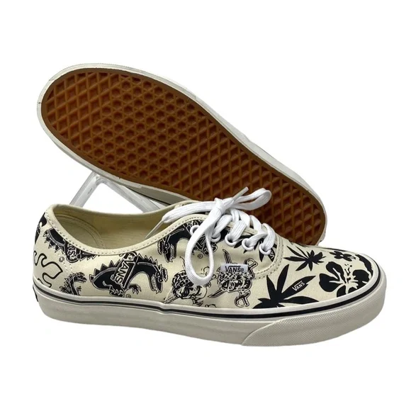 VANS Authentic Shoe Skate Low Top Sneakers Casual Men's White Canvas ALSU01654 - Picture 7 of 9